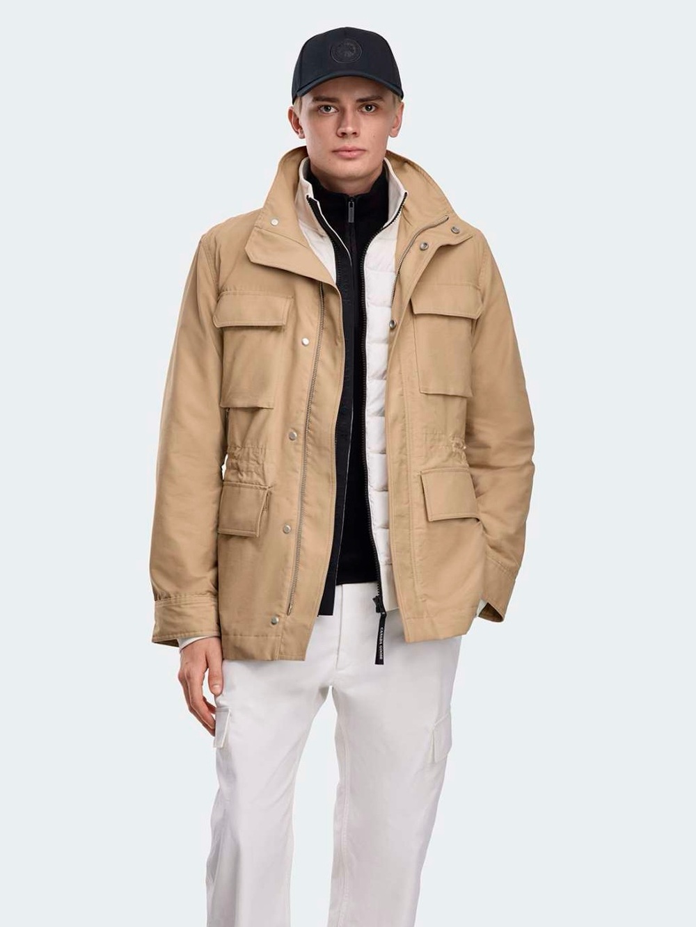 Like New Men’s Canada Goose Harrison Lightweight Jacket Tan Size S (fits M)